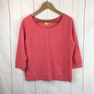 Princess Vera Wang Coral 3/4 Sleeve Top Size XL